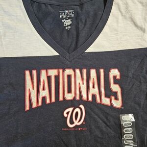 Washington‎ Nationals Campus Lifestyle Tee Womens Medium NWT